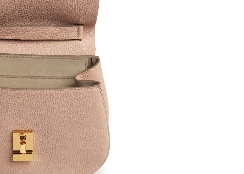 Chloe Drew Small Grain Cement Pink