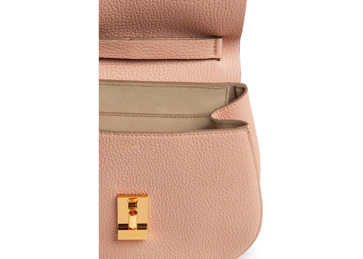 Chloe Drew Small Grain Cement Pink