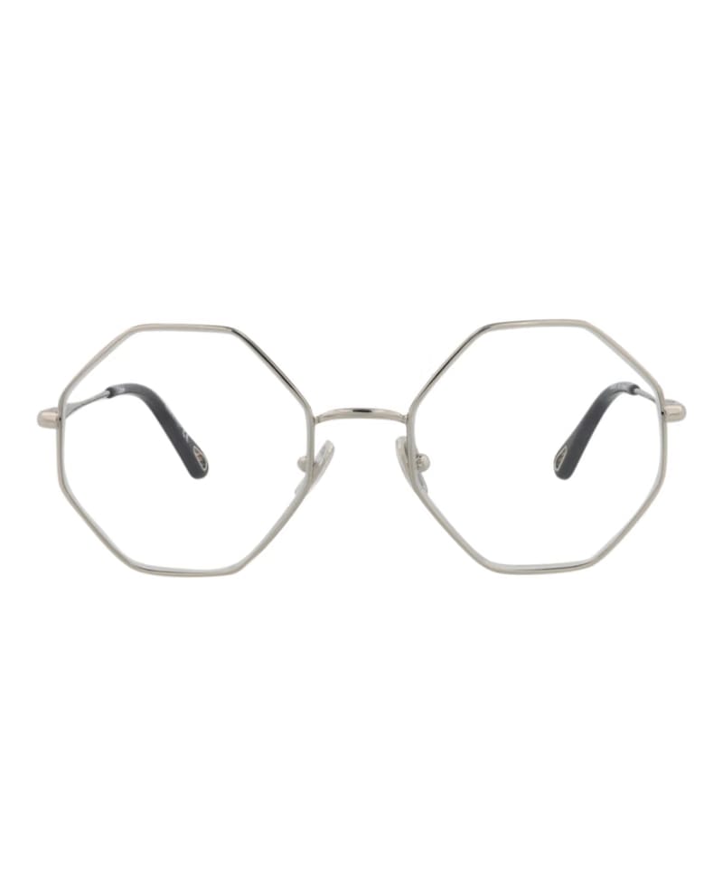 Chloe Square-Frame Metal Optical Frames Silver Silver Transparent (CH0022O-30009816-006)