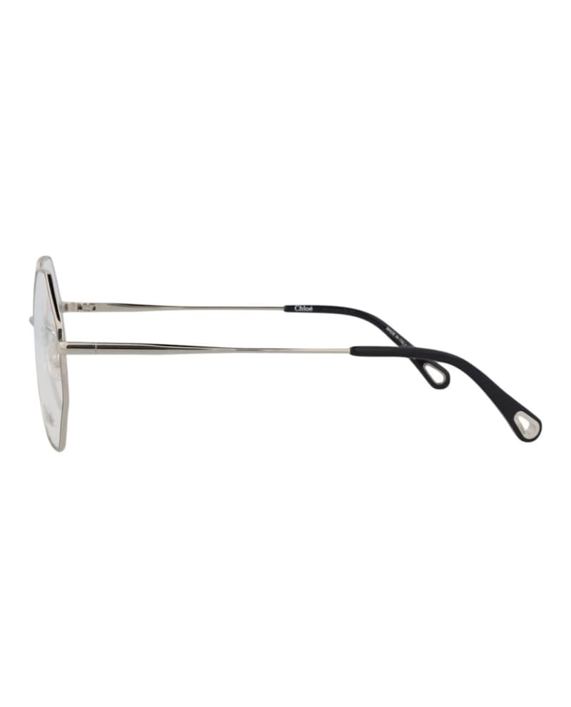 Chloe Square-Frame Metal Optical Frames Silver Silver Transparent (CH0022O-30009816-006)