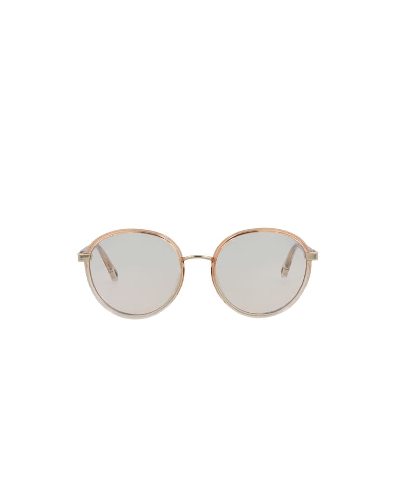 Chloe Round-Frame Injection Sunglasses Orange Orange Transparent (CH0033S-30013119-001)