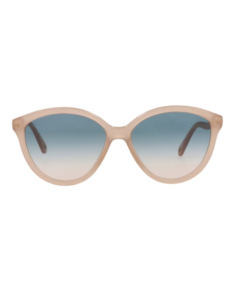 Chloe Round-Frame Bio Acetate Sunglasses Nude Nude Green (CH0087S-30012393-003)