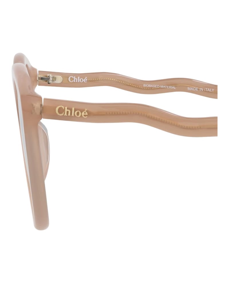 Chloe Round-Frame Bio Acetate Sunglasses Nude Nude Green (CH0087S-30012393-003)