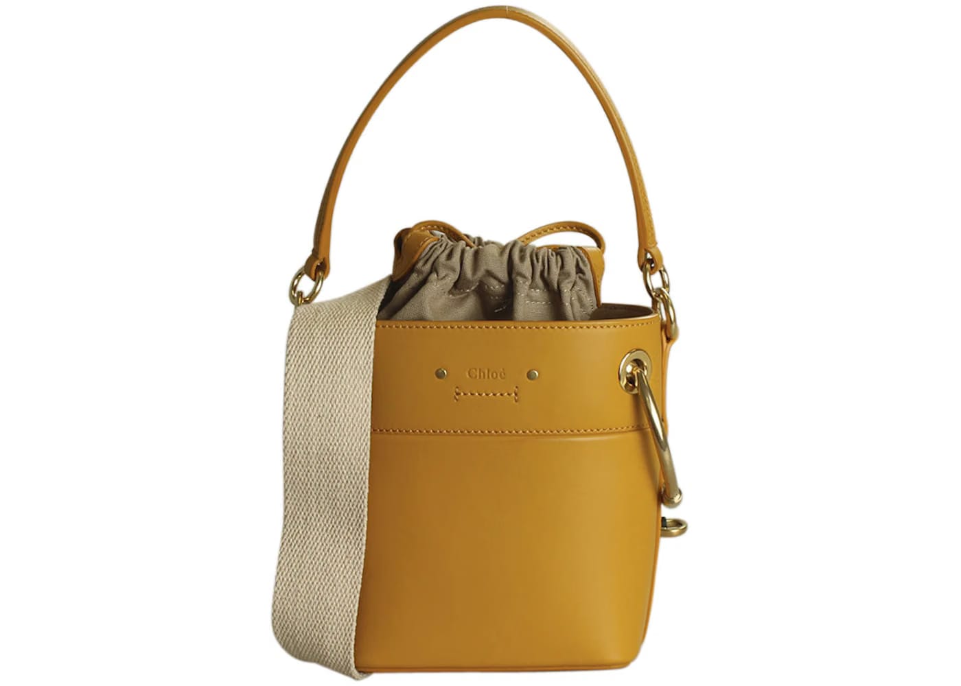 Chloe Roy Bucket Bag Small Yellow