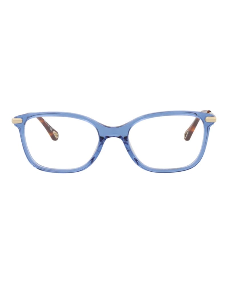 Chloe Square-Frame Bio Acetate Optical Frames Blue Gold Transparent (CH0059O-30011441-004)