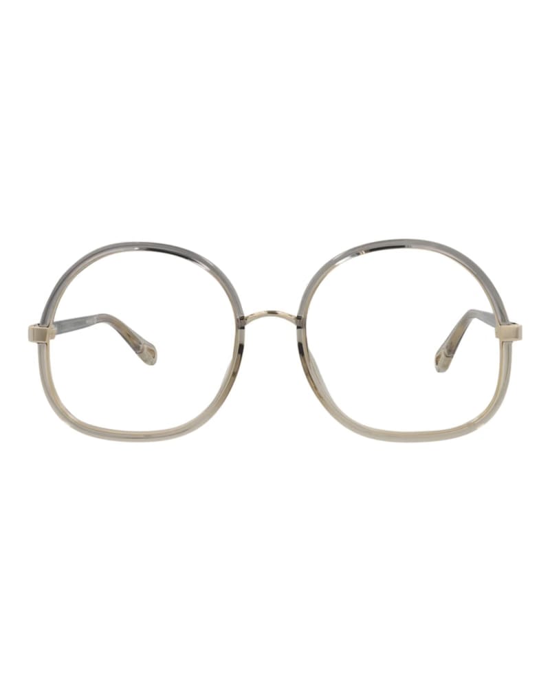 Chloe Round-Frame Injection Optical Frames Grey Grey Transparent (CH0032O-30009868-003)