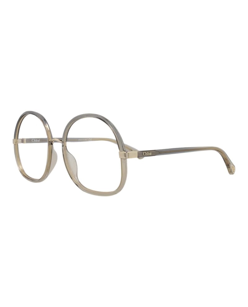 Chloe Round-Frame Injection Optical Frames Grey Grey Transparent (CH0032O-30009868-003)