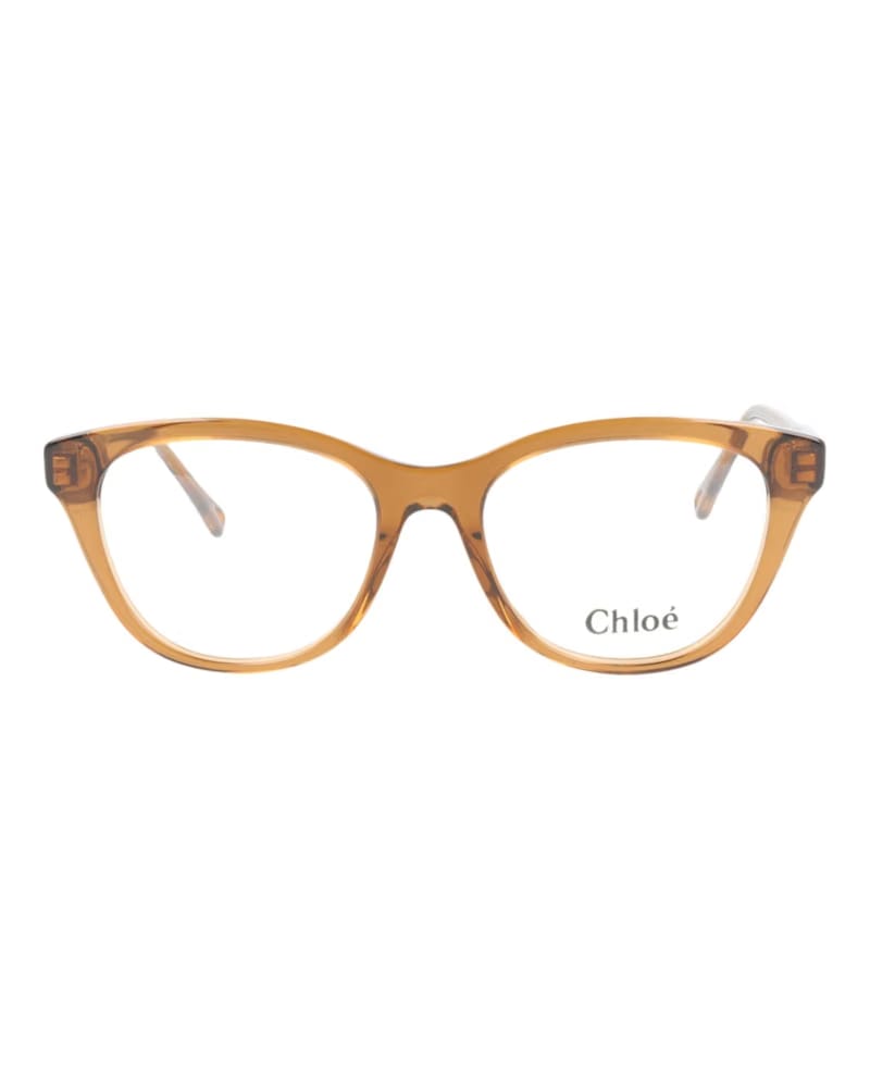 Chloe Cat Eye-Frame Bio Acetate Optical Frames Brown Brown (CH0085O-30012484-006)
