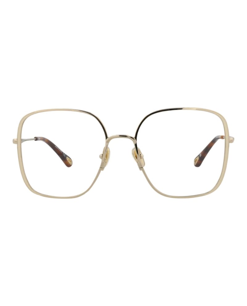 Chloe Square-Frame Metal Optical Frames Gold Gold Transparent (CH0038O-30009845-005)