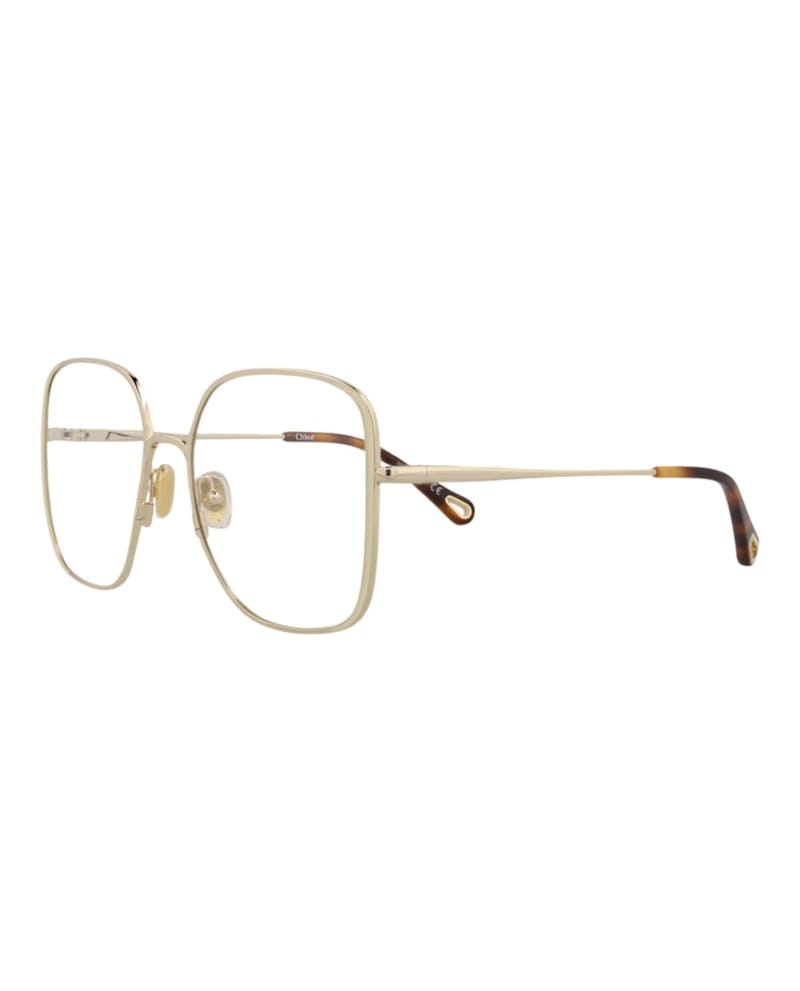 Chloe Square-Frame Metal Optical Frames Gold Gold Transparent (CH0038O-30009845-005)