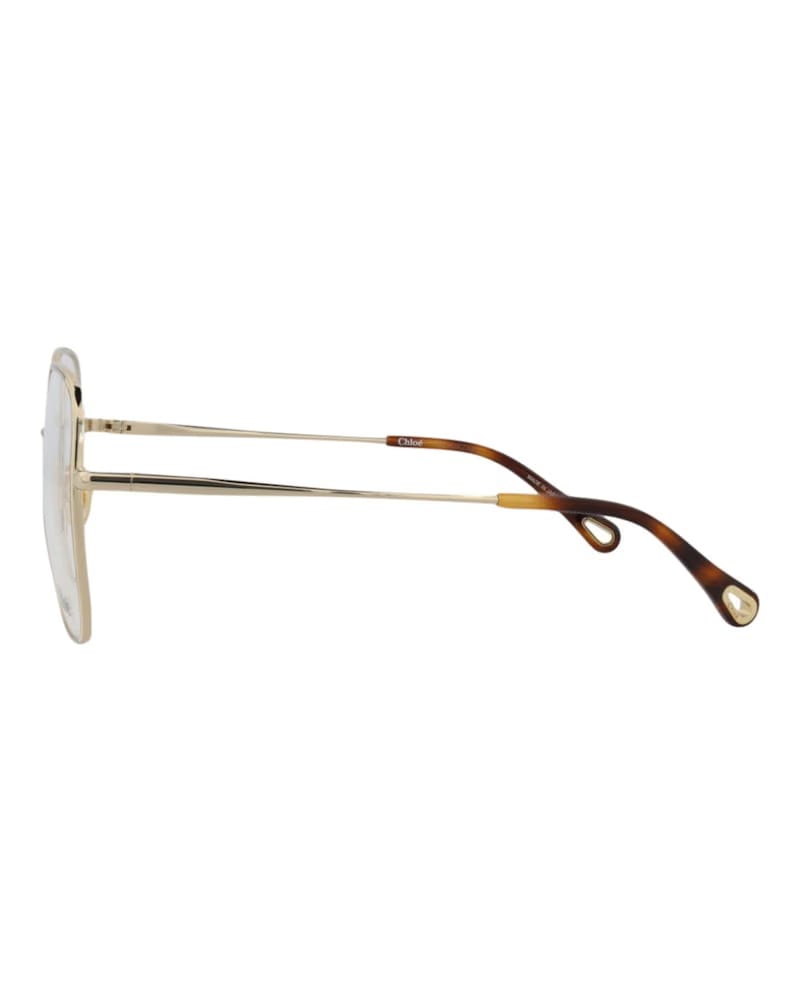 Chloe Square-Frame Metal Optical Frames Gold Gold Transparent (CH0038O-30009845-005)