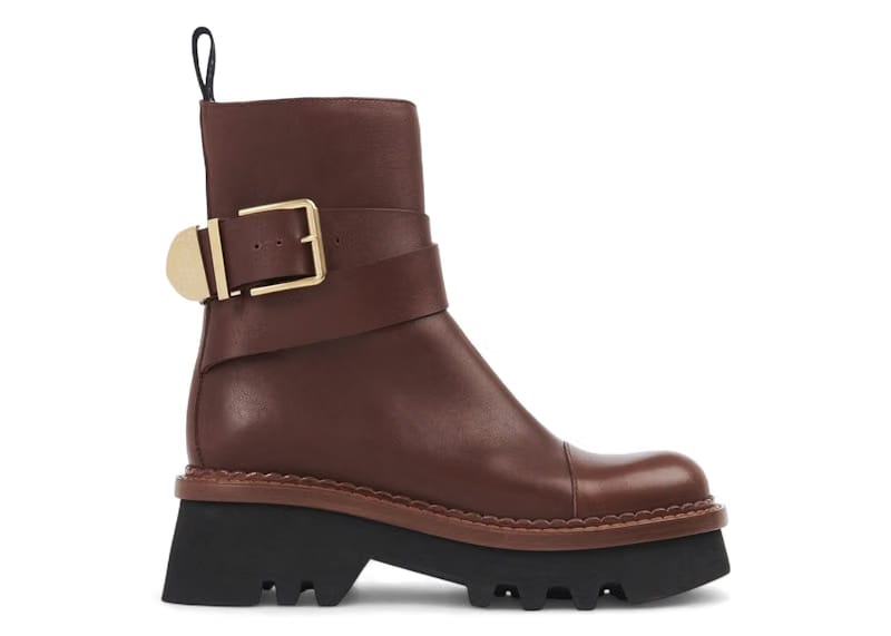 Chloe Owena Ankle Boots Brown (Women's)