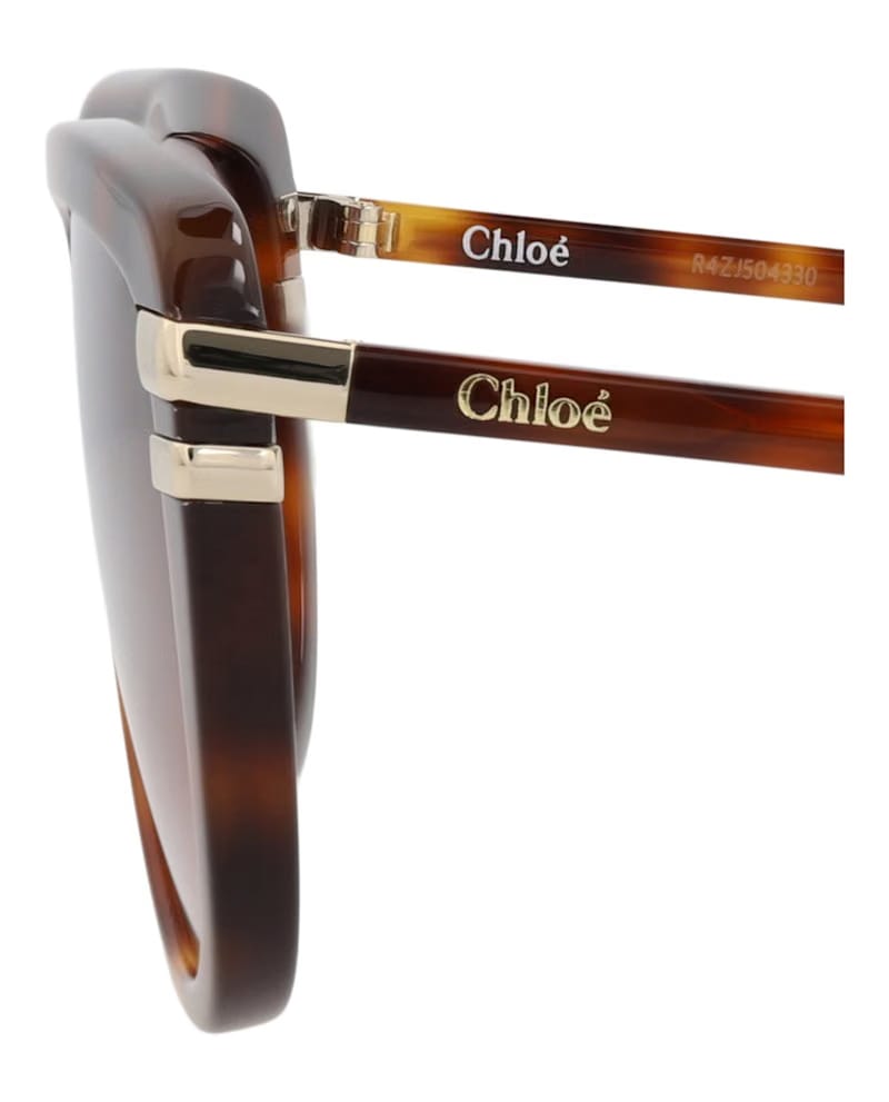 Chloe Square-Frame Recycled Acetate Sunglasses Havana Havana Red (CH0203S-30014676-002)