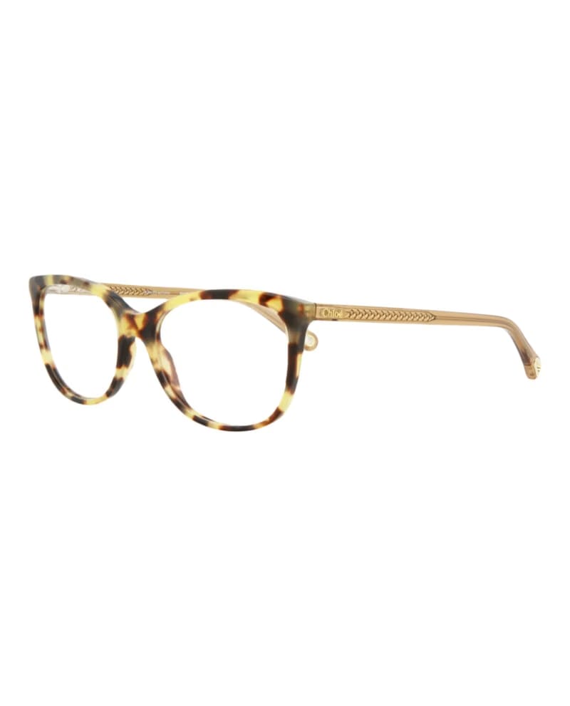 Chloe Square-Frame Bio Acetate Optical Frames Havana Brown Transparent (CH0013O-30009835-001)