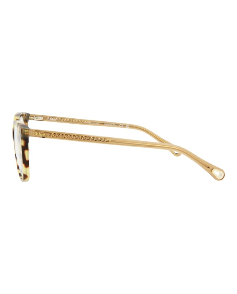 Chloe Square-Frame Bio Acetate Optical Frames Havana Brown Transparent (CH0013O-30009835-001)