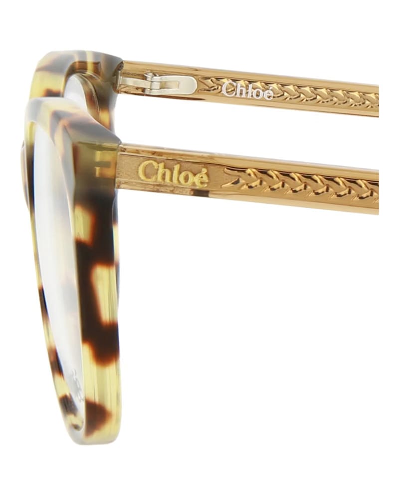 Chloe Square-Frame Bio Acetate Optical Frames Havana Brown Transparent (CH0013O-30009835-001)