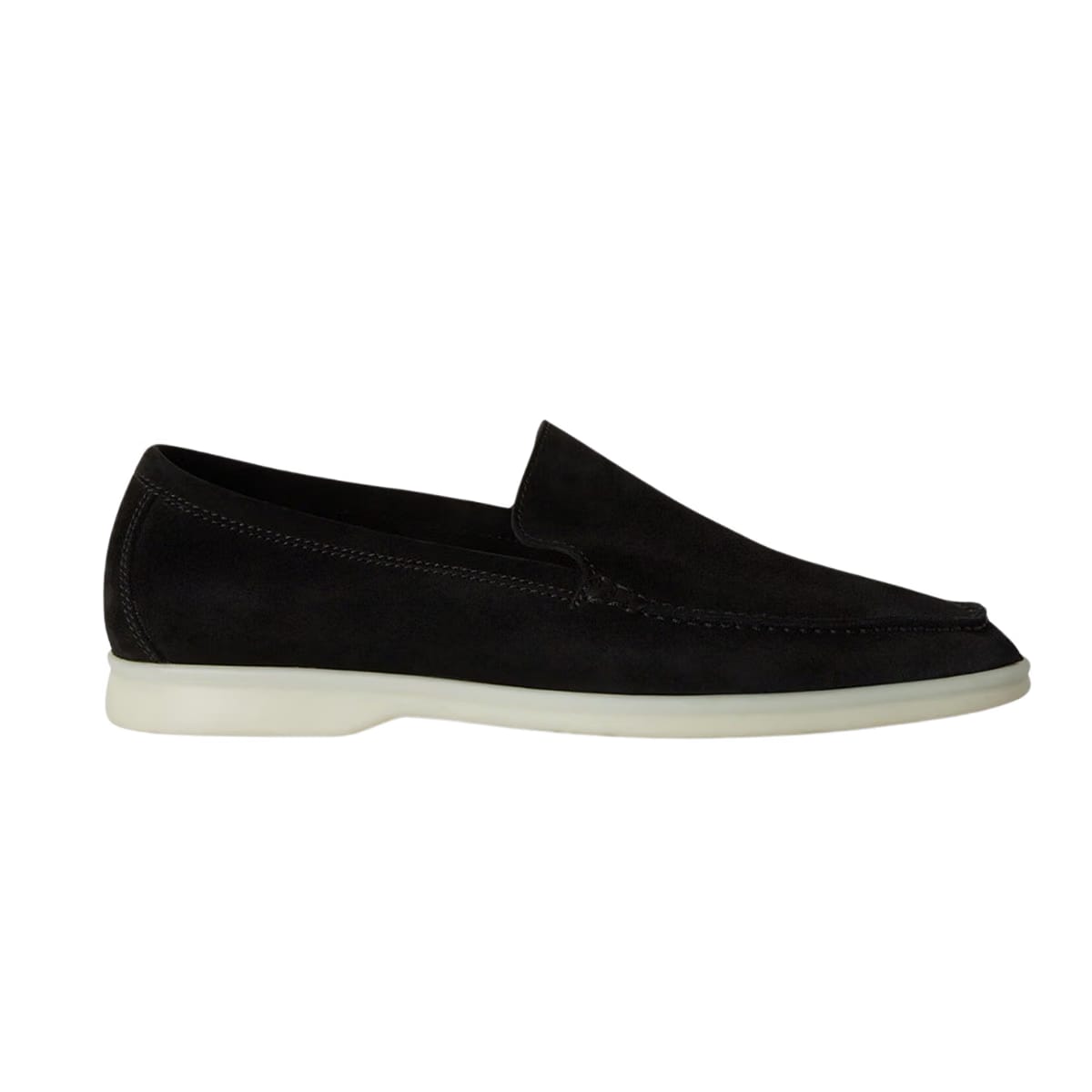 Loro piana Summer Walk Loafers suede Black