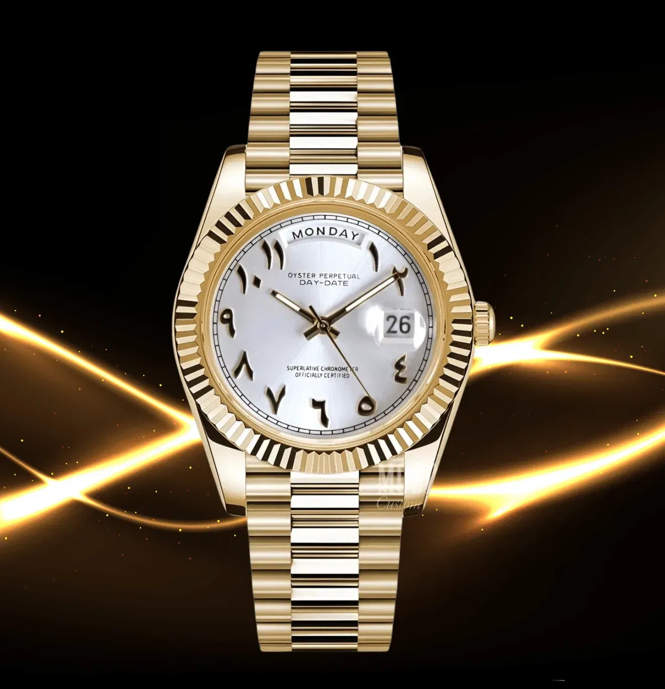 Day-Date Mod Gold Arabic White