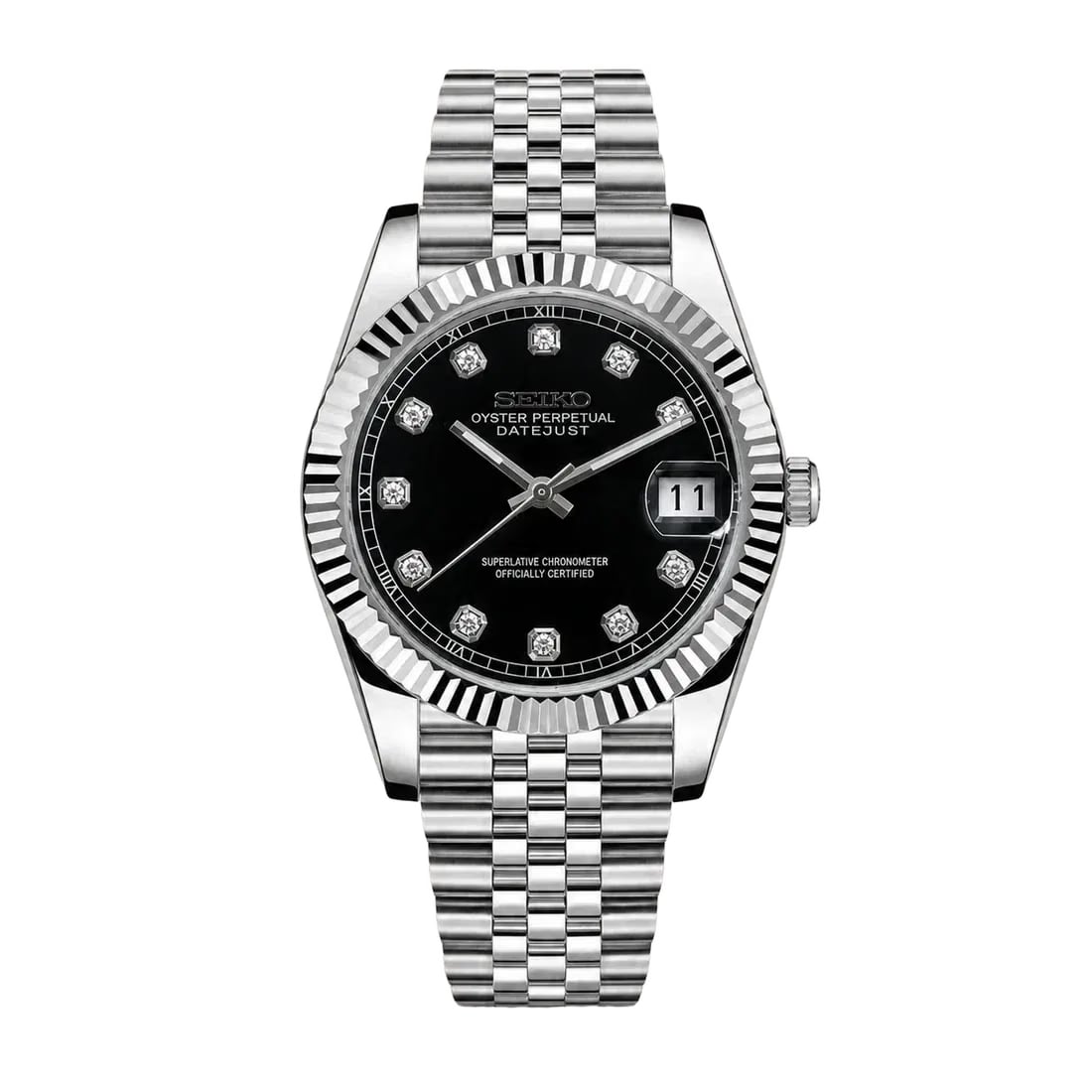 SEIKO Datejust Black Diamond Dial