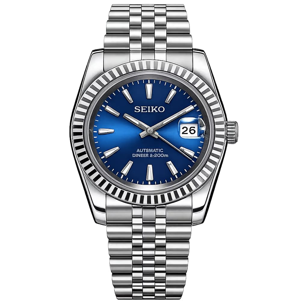 Seiko Mod Datejust "Blue" Watch