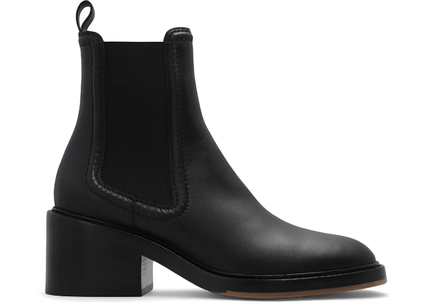 Chloe Mallo Heeled Ankle Boots Black (Women's)
