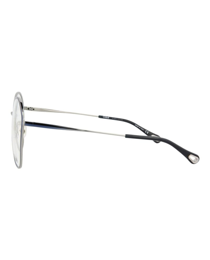 Chloe Round-Frame Metal Optical Frames Blue Blue Transparent (CH0017O-30009856-001)