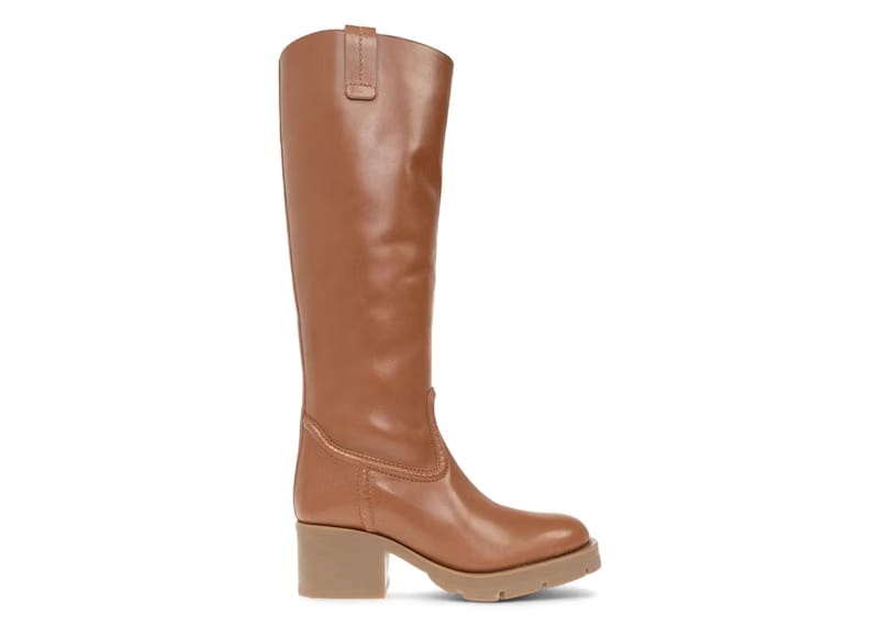 Chloe Mallo Heeled Boots Caramello (Women's)