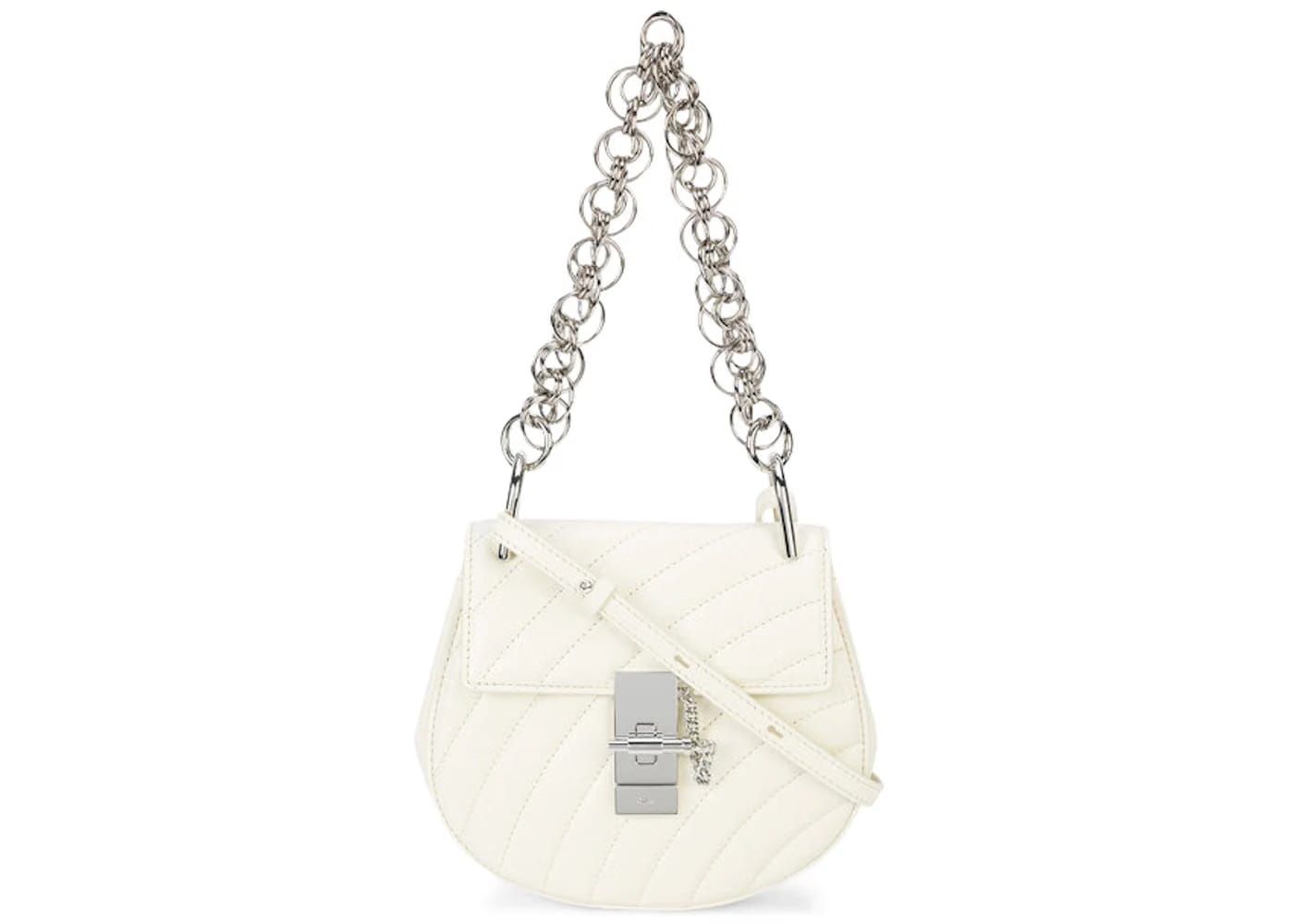 Chloe Drew Bijou Crossbody Mini Natural White