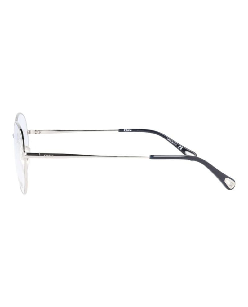 Chloe Round-Frame Metal Optical Frames Silver Silver Transparent (CH0021OA-30009911-003)