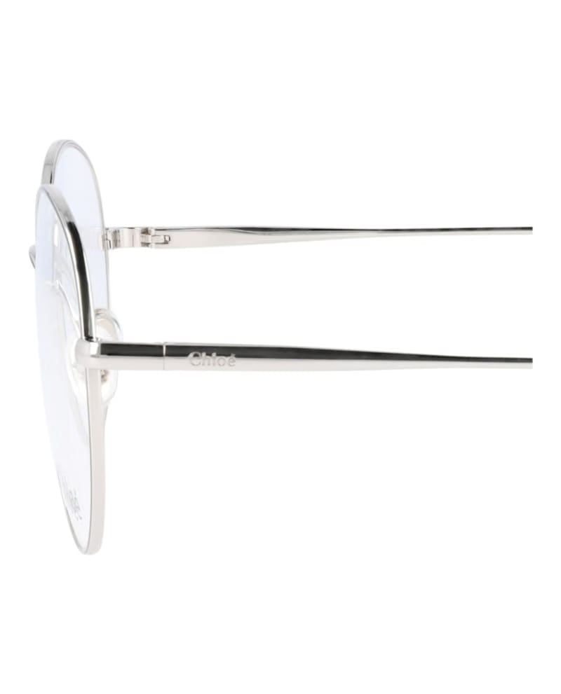 Chloe Round-Frame Metal Optical Frames Silver Silver Transparent (CH0021OA-30009911-003)