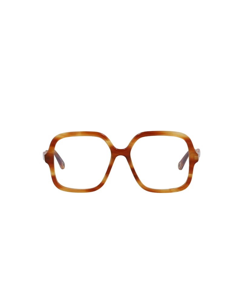 Chloe Square-Frame Bio Acetate Sunglasses Havana Havana Transparent (CH0091S-30013115-001)