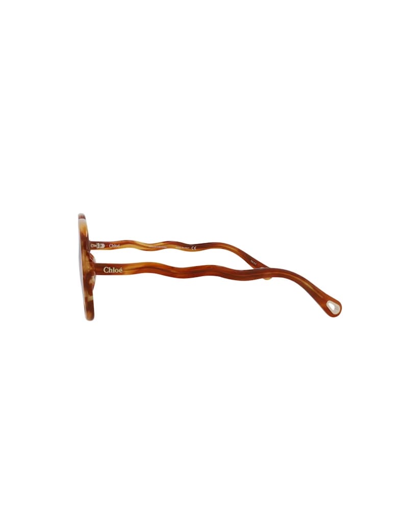 Chloe Square-Frame Bio Acetate Sunglasses Havana Havana Transparent (CH0091S-30013115-001)