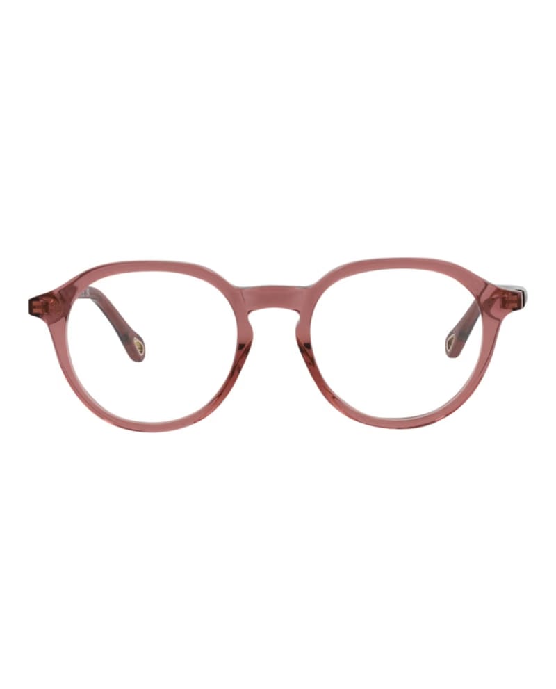 Chloe Round-Frame Bio Acetate Optical Frames Pink Pink Transparent (CH0012O-30009838-002)
