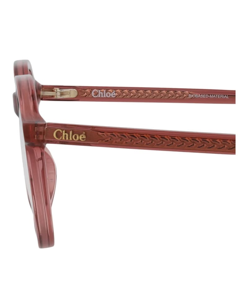 Chloe Round-Frame Bio Acetate Optical Frames Pink Pink Transparent (CH0012O-30009838-002)