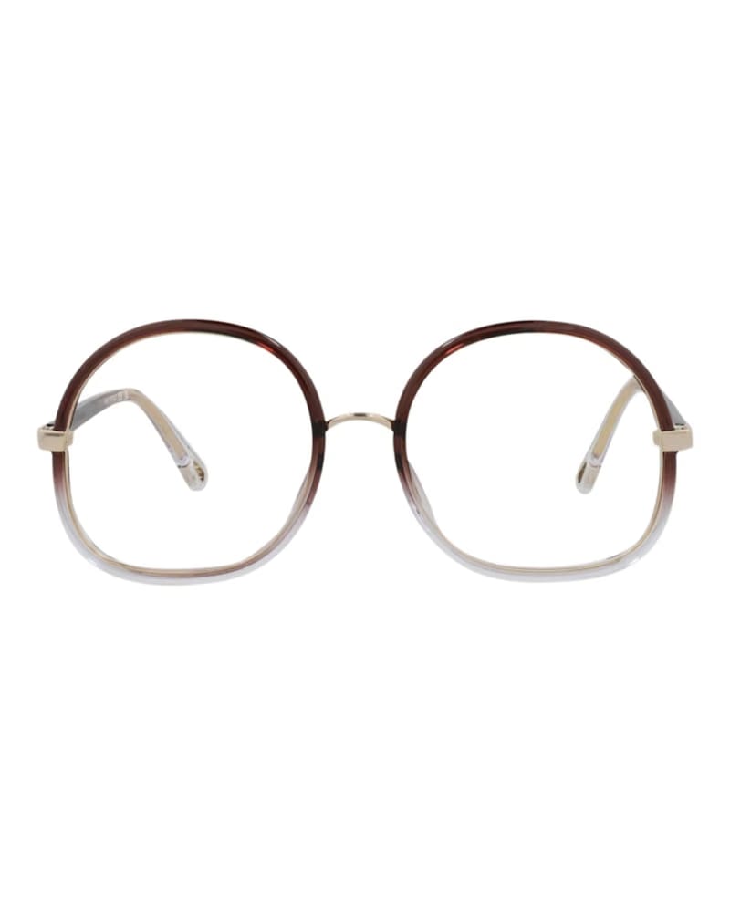 Chloe Round-Frame Injection Optical Frames Brown Brown (CH0032O-30009868-002)