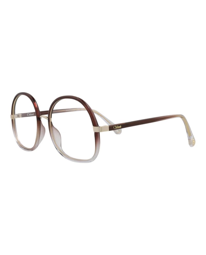 Chloe Round-Frame Injection Optical Frames Brown Brown (CH0032O-30009868-002)
