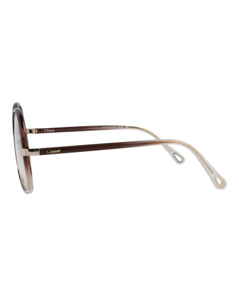 Chloe Round-Frame Injection Optical Frames Brown Brown (CH0032O-30009868-002)