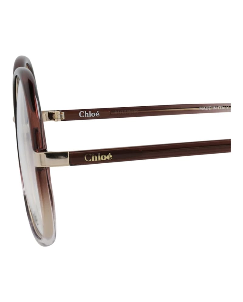 Chloe Round-Frame Injection Optical Frames Brown Brown (CH0032O-30009868-002)