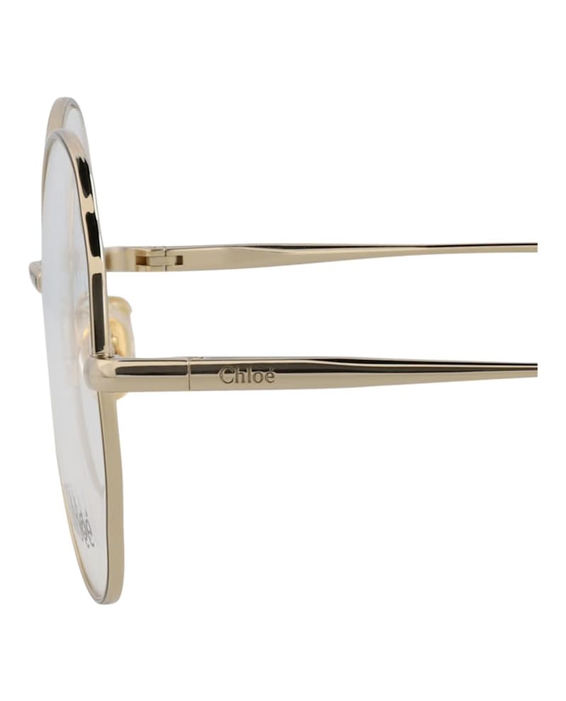 Chloe Round-Frame Metal Optical Frames Gold Gold Transparent (CH0097O-30012431-001)