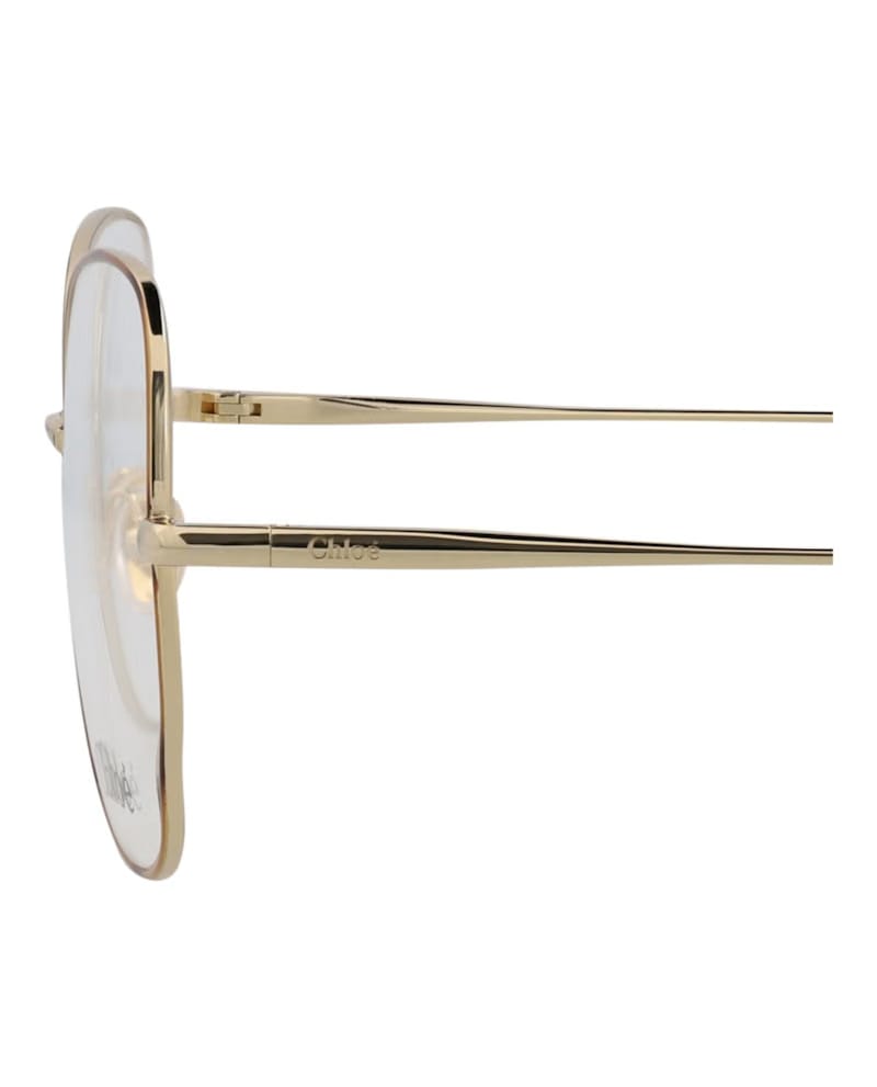 Chloe Cat Eye-Frame Metal Optical Frames Havana Gold Transparent (CH0098O-30012434-008)