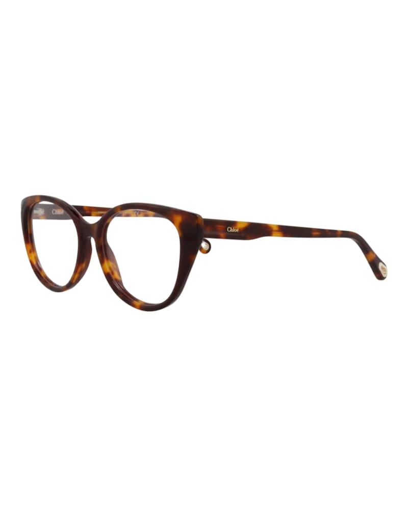 Chloe Cat Eye-Frame Bio Acetate Optical Frames Havana Havana Transparent (CH0052O-30011440-005)