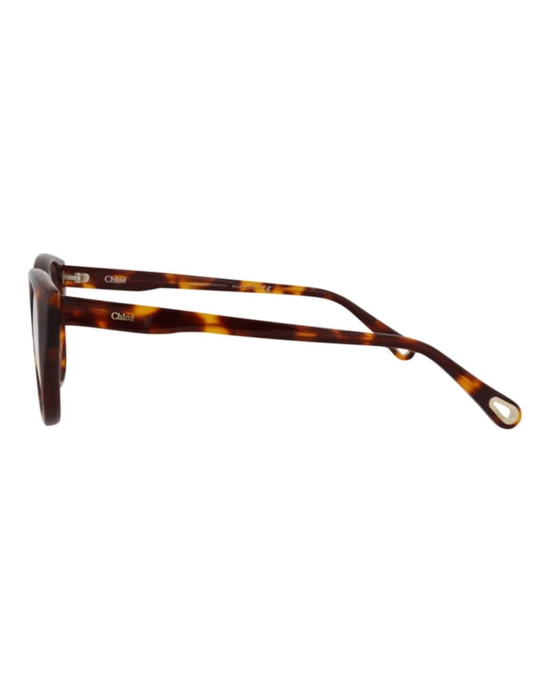 Chloe Cat Eye-Frame Bio Acetate Optical Frames Havana Havana Transparent (CH0052O-30011440-005)