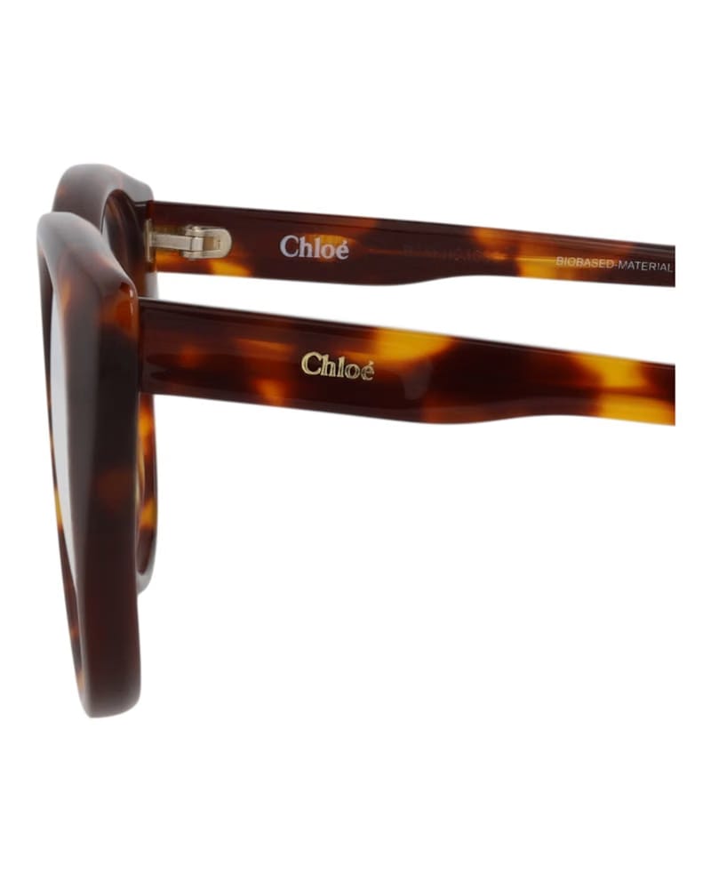 Chloe Cat Eye-Frame Bio Acetate Optical Frames Havana Havana Transparent (CH0052O-30011440-005)