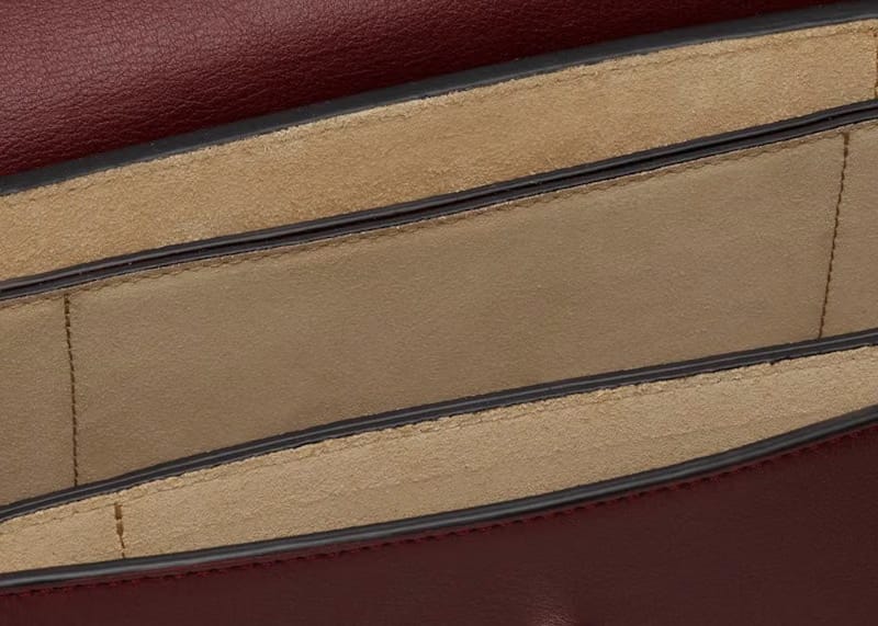 Chloe Faye Smooth/Suede Small Plum Purple