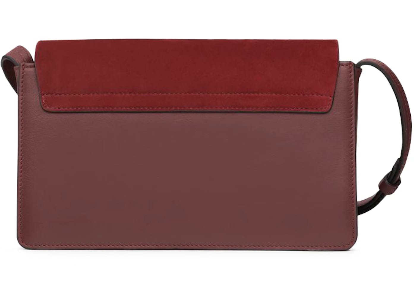 Chloe Faye Smooth/Suede Small Plum Purple