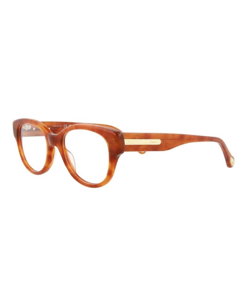 Chloe Square-Frame Bio Acetate Optical Frames Havana Havana Transparent (CH0124O-30013652-002)