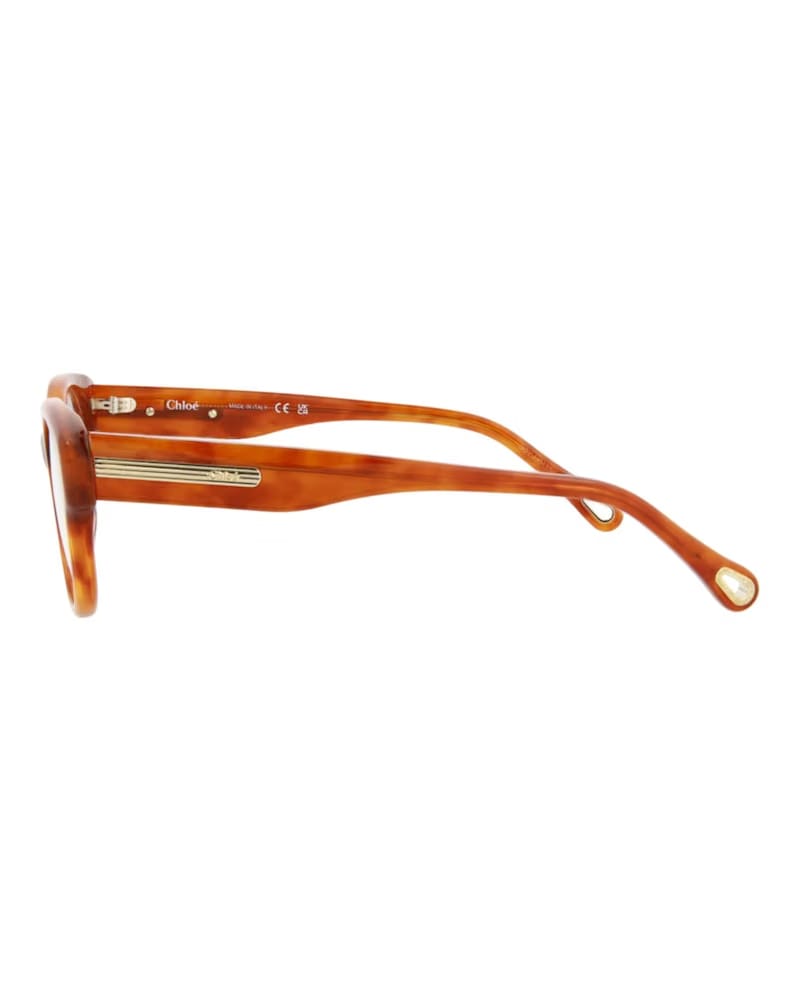 Chloe Square-Frame Bio Acetate Optical Frames Havana Havana Transparent (CH0124O-30013652-002)