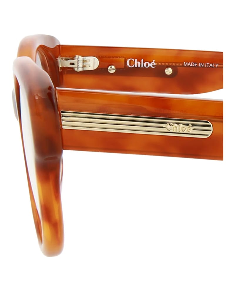 Chloe Square-Frame Bio Acetate Optical Frames Havana Havana Transparent (CH0124O-30013652-002)