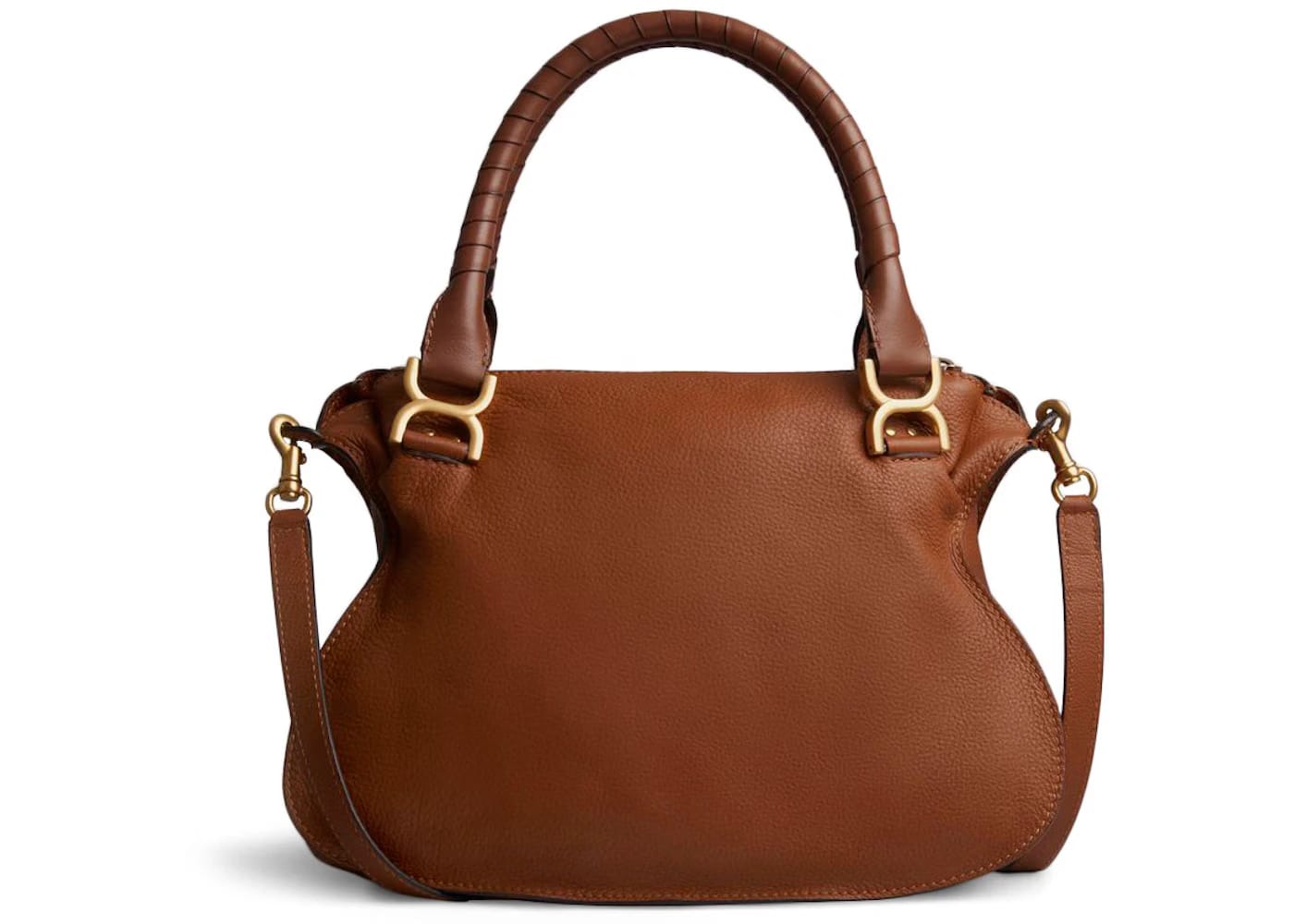 Chloe Marcie Small Grain Tan