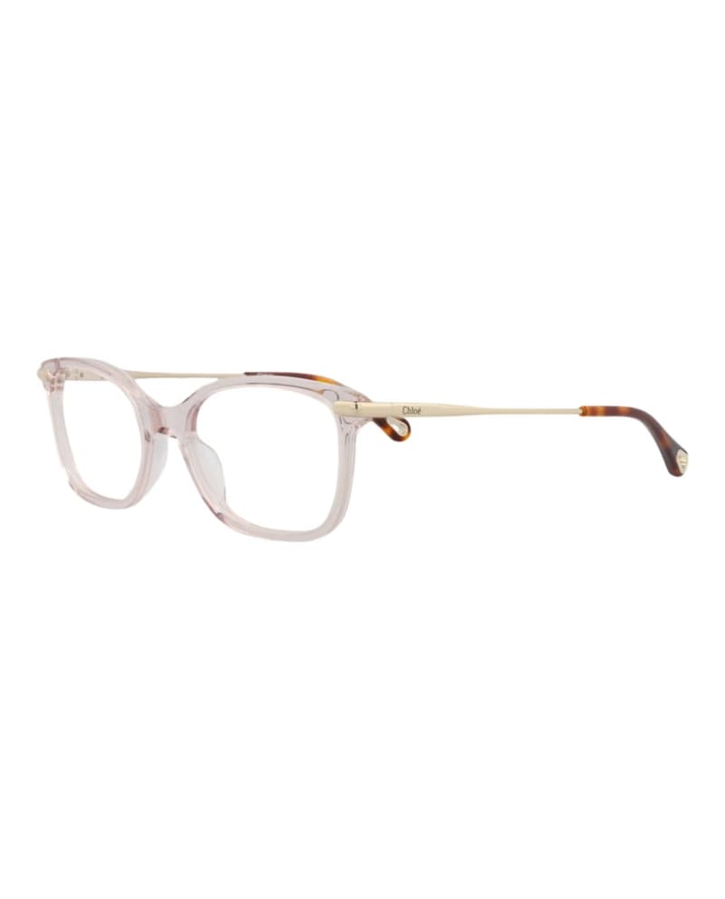 Chloe Square-Frame Bio Acetate Optical Frames Pink Gold Transparent (CH0059O-30011441-003)